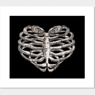 Rib Cage Floral 2 Posters and Art